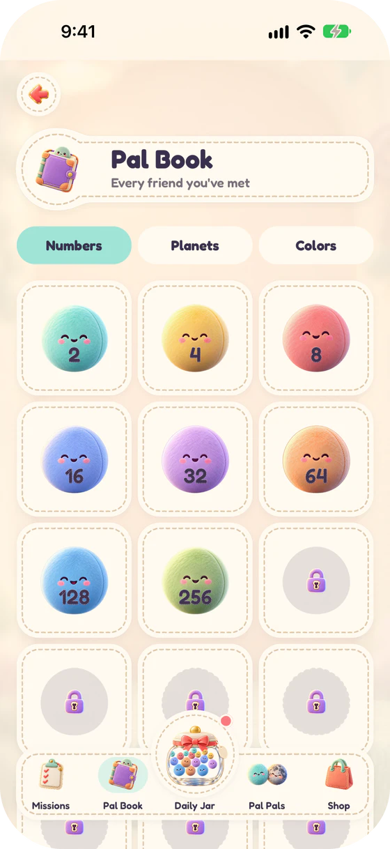 Pal Book: every Numbers pal met so far, from 2 to 256